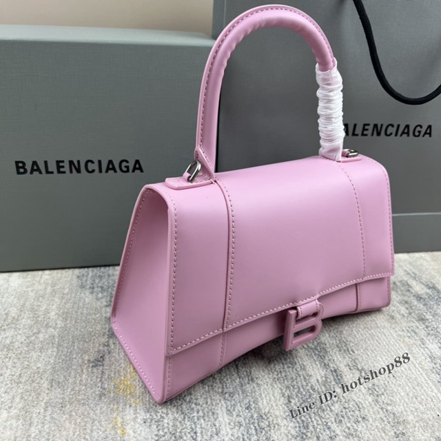 Balenciaga專櫃爆款新色鱷魚紋S號Hourglass沙漏包 巴黎世家頂級原單手提肩背包 款號：8895 fyj1225